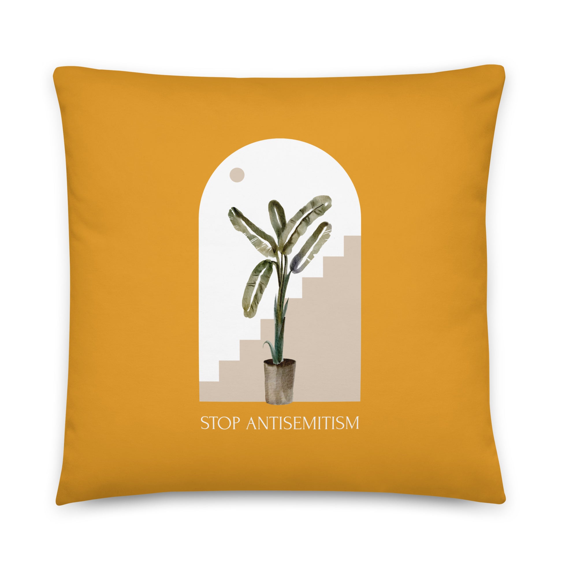Stop Antisemitism | Plants & Flowers Edition | Pillow Case