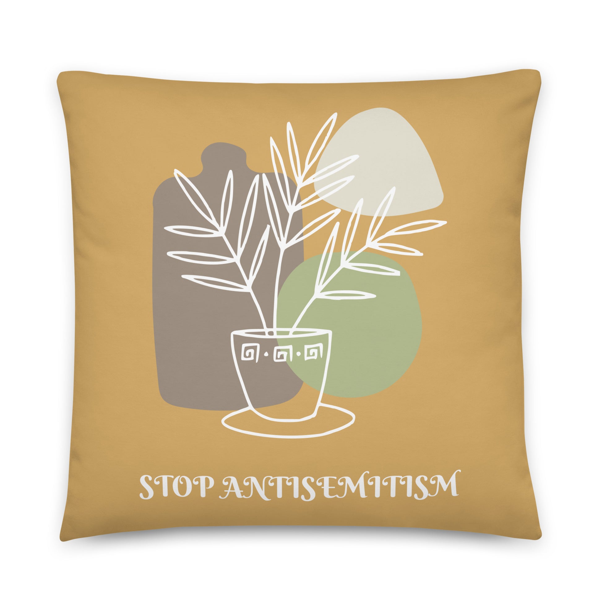 Stop Antisemitism | Plants & Flowers Edition | Pillow Case