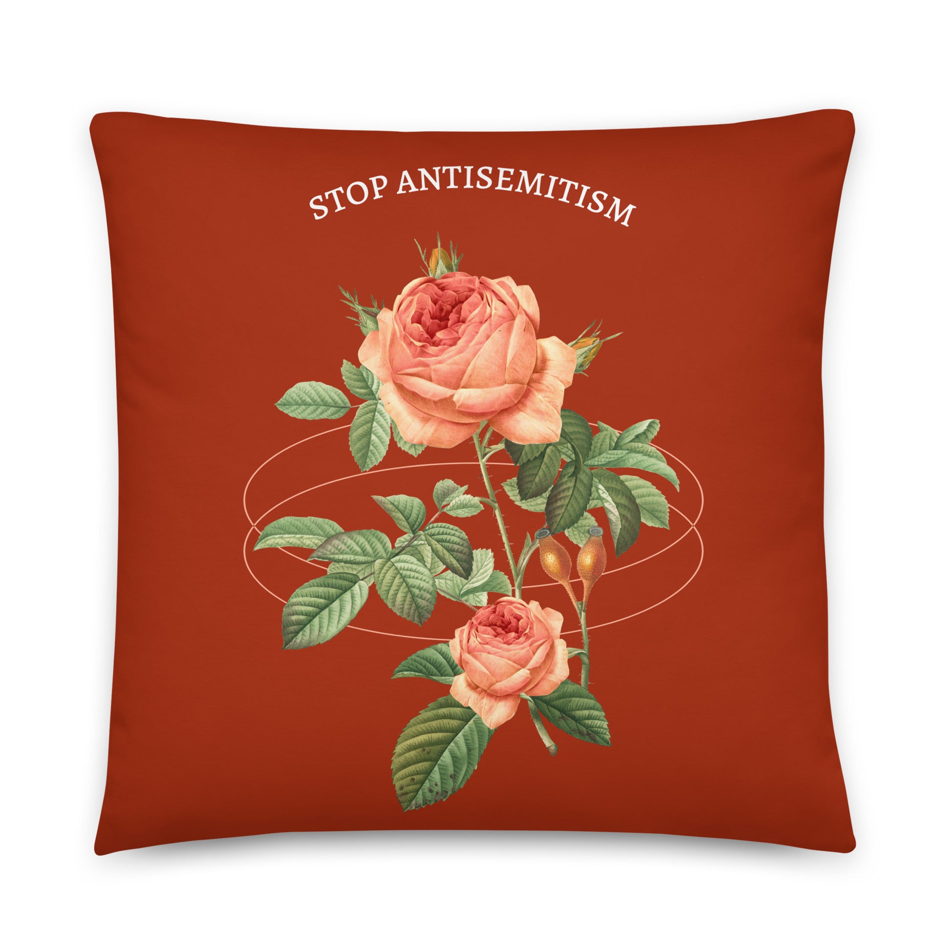 Stop Antisemitism | Plants & Flowers Edition | Pillow Case