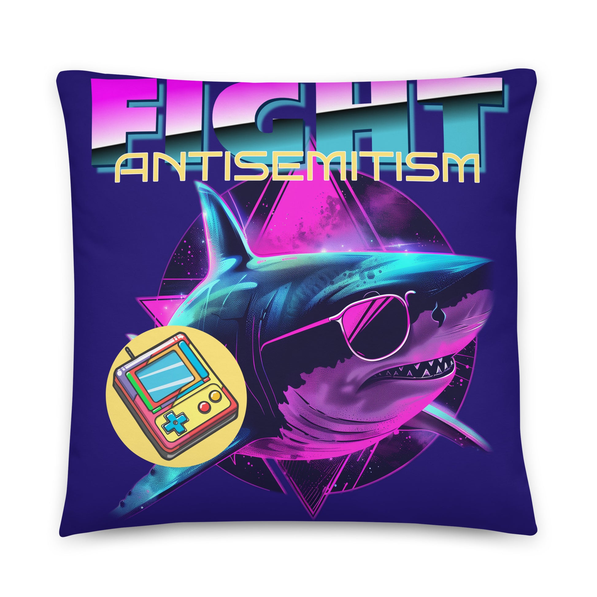Retro Neon Animal | Fight Antisemitism | Pillow Case