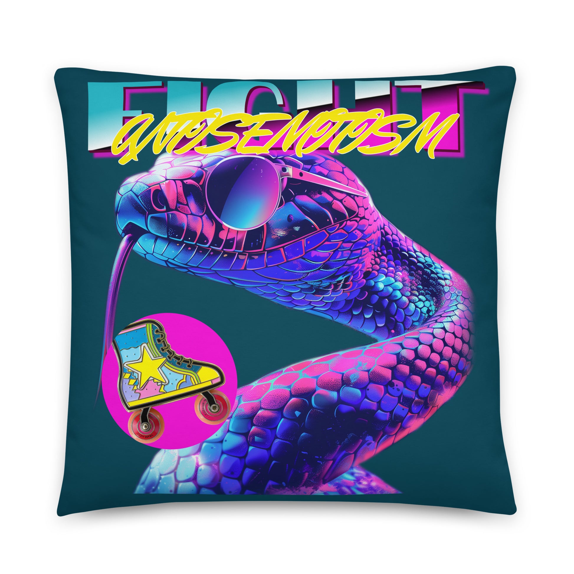 Retro Neon Animal | Fight Antisemitism | Pillow Case