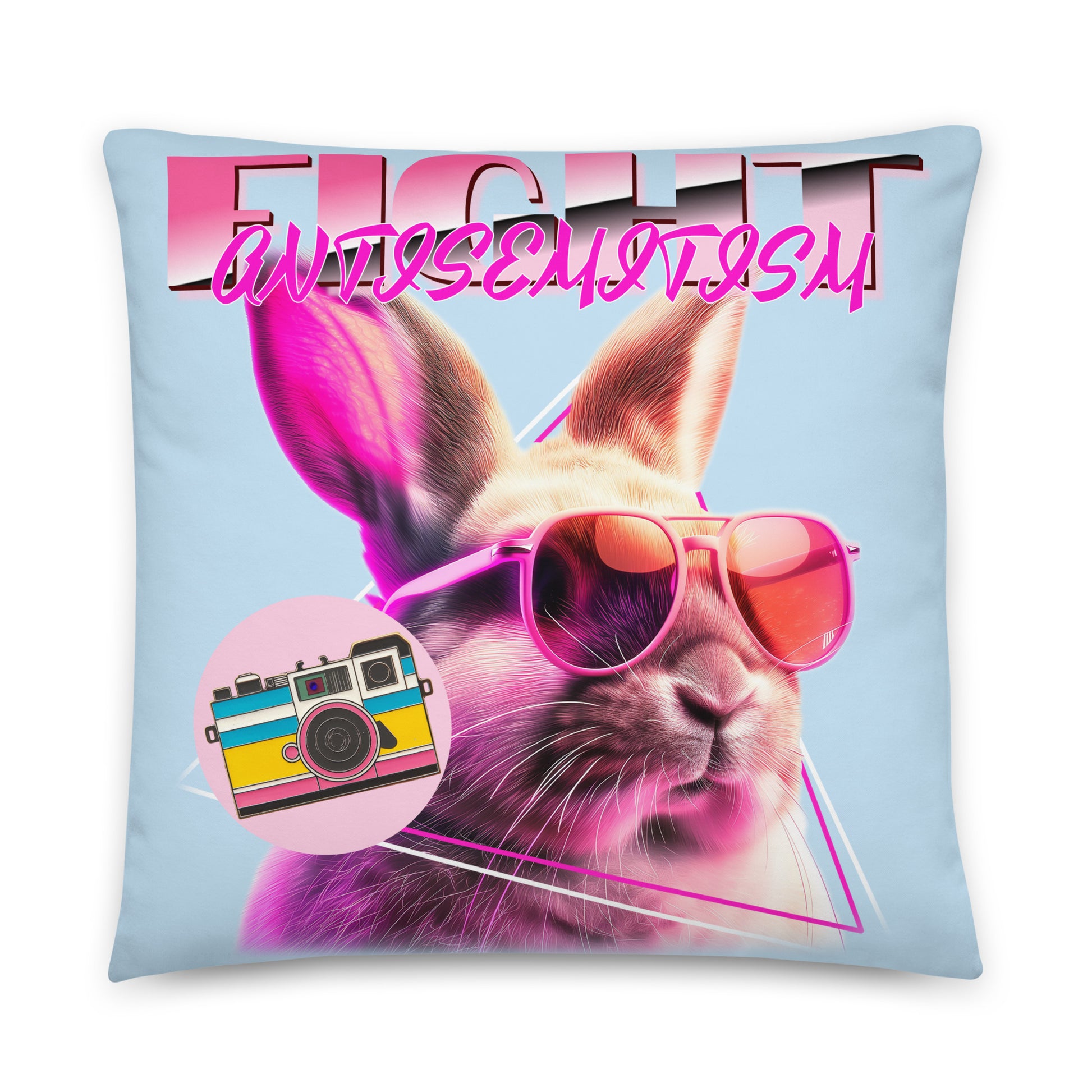 Retro Neon Animal | Fight Antisemitism | Pillow Case
