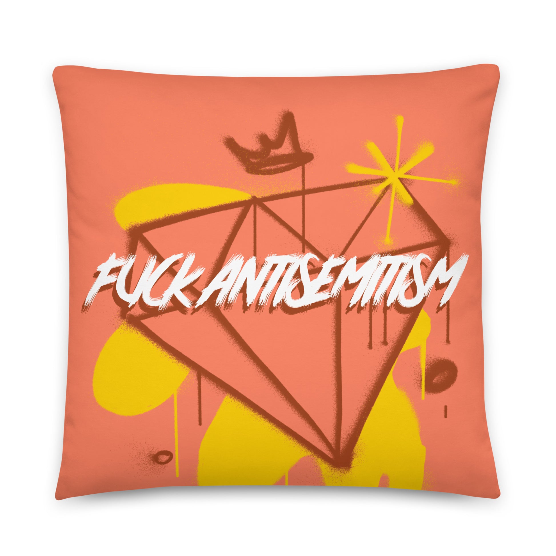 Fuck Antisemitism Graffiti | Pillow Case