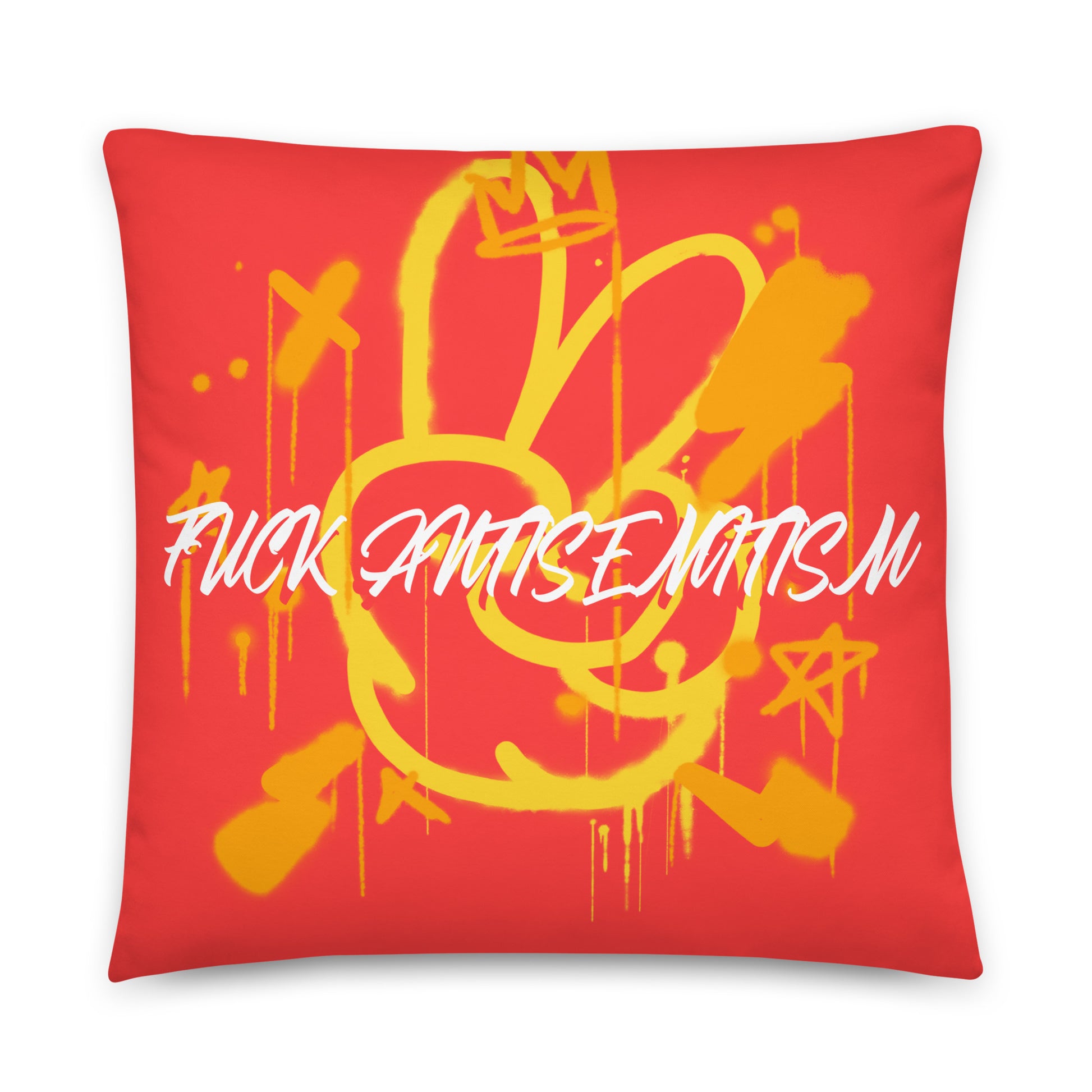 Fuck Antisemitism Graffiti | Pillow Case
