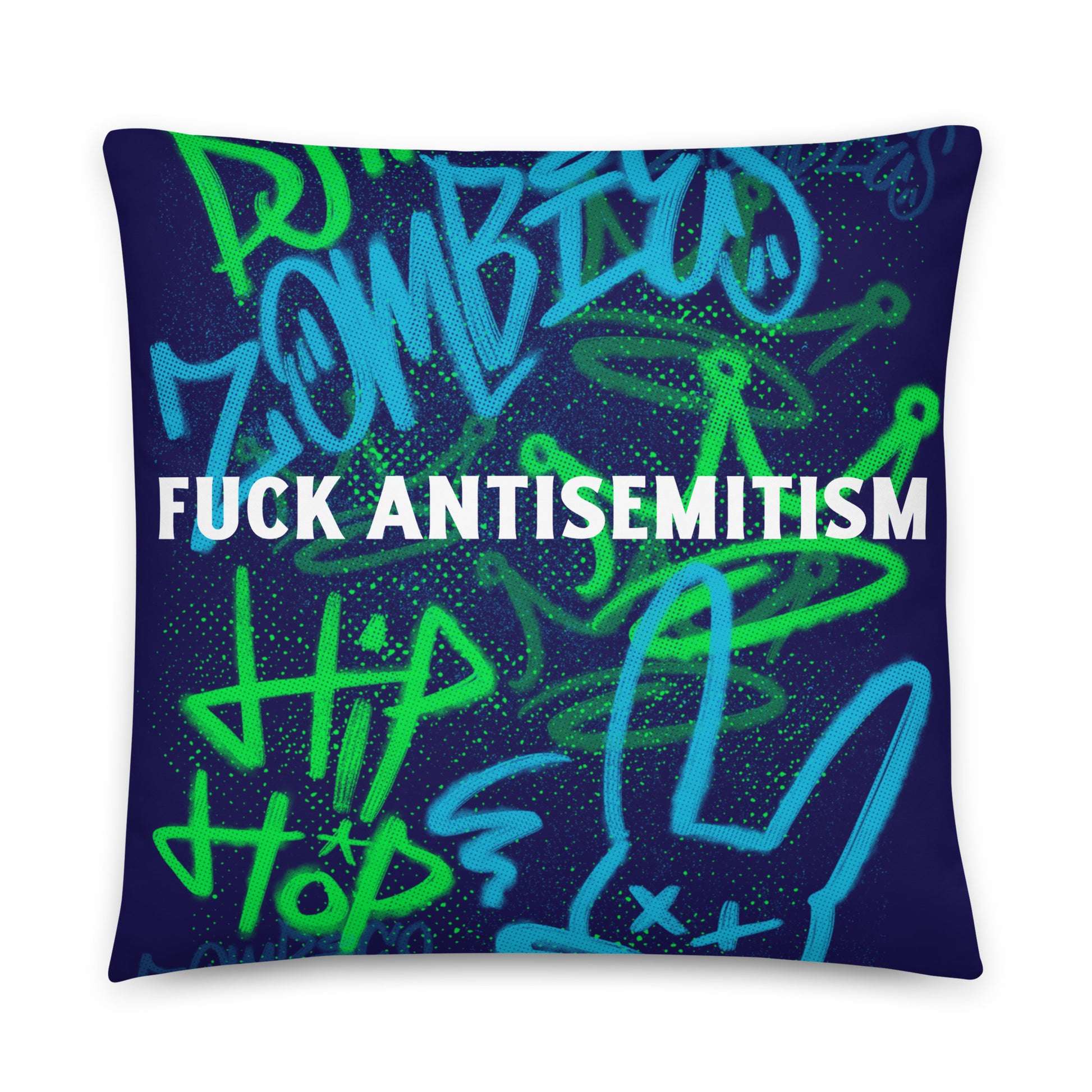 Fuck Antisemitism Graffiti | Pillow Case