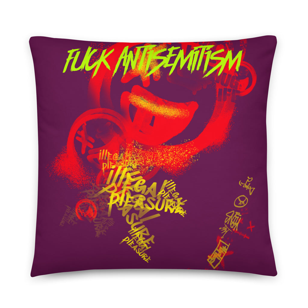 Fuck Antisemitism Graffiti | Pillow Case