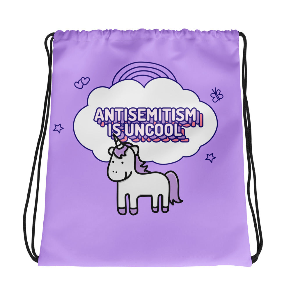 Unicorn Antisemitism Is Uncool | Drawstring Bag