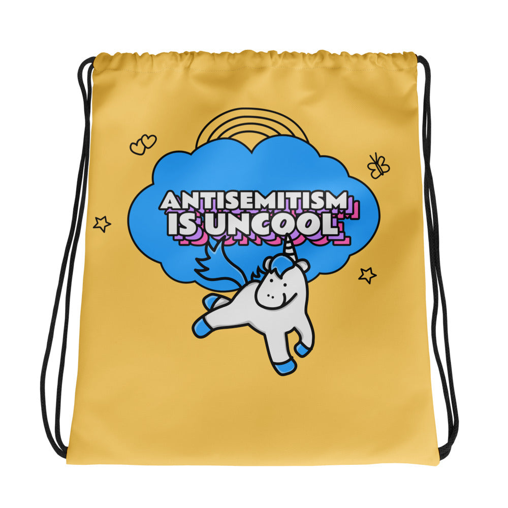 Unicorn Antisemitism Is Uncool | Drawstring Bag