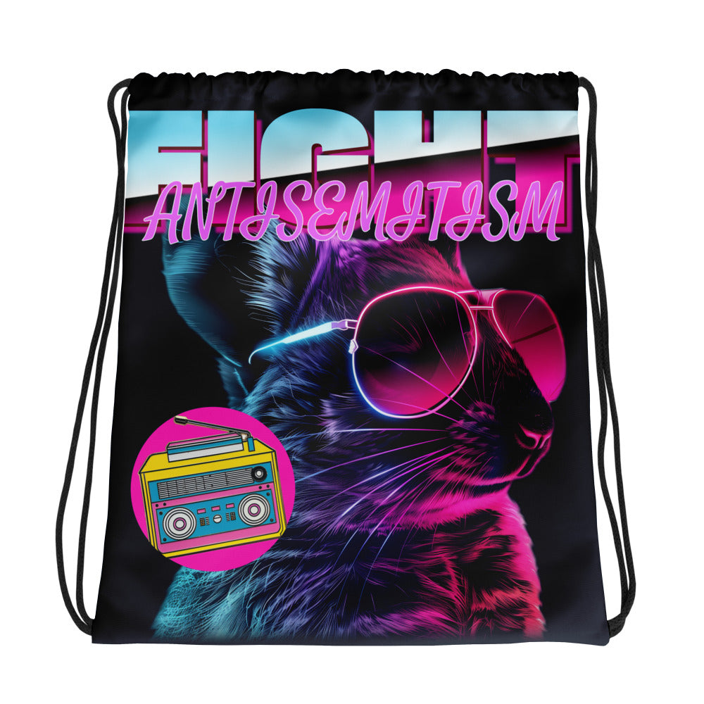 Retro Neon Animal | Drawstring Bag
