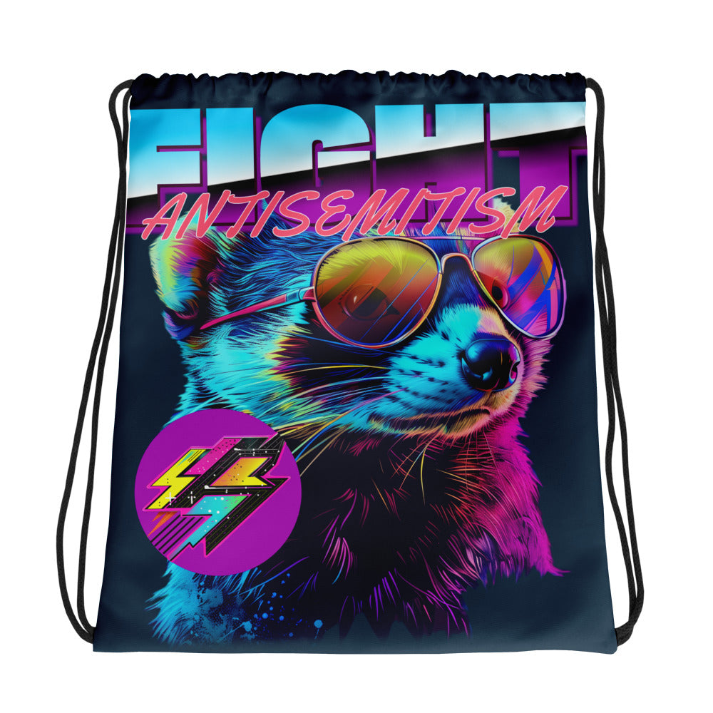 Retro Neon Animal | Drawstring Bag