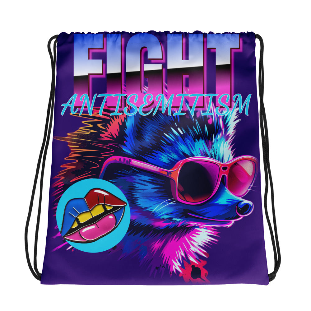 Retro Neon Animal | Drawstring Bag