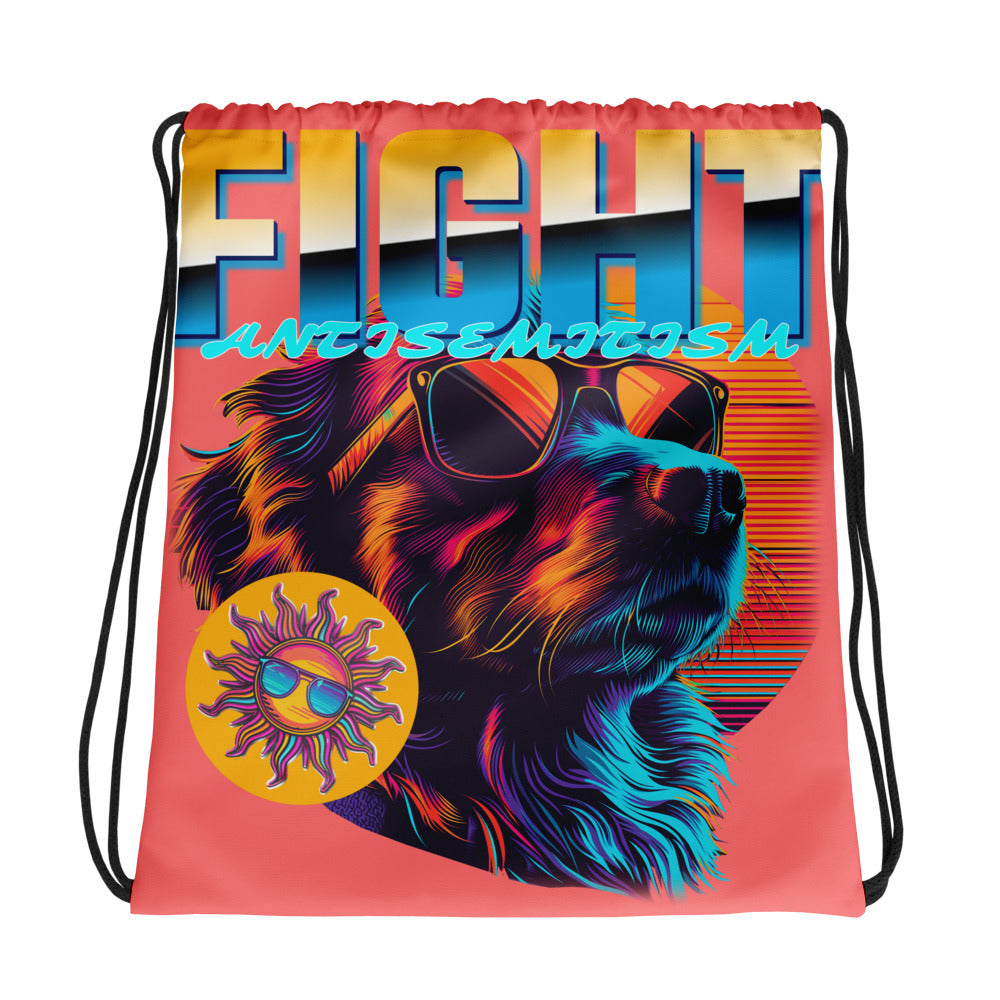 Retro Neon Animal | Drawstring Bag