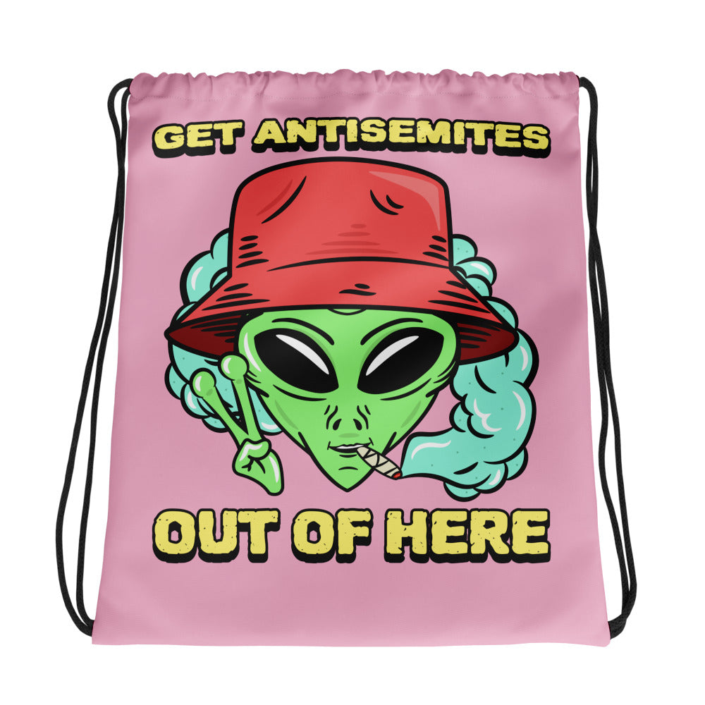 Get Alien Out | Pink Edition | Drawstring Bag