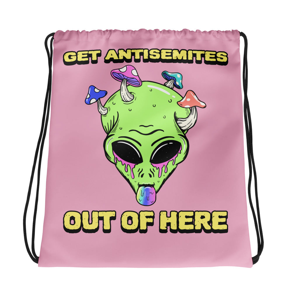 Get Alien Out | Pink Edition | Drawstring Bag
