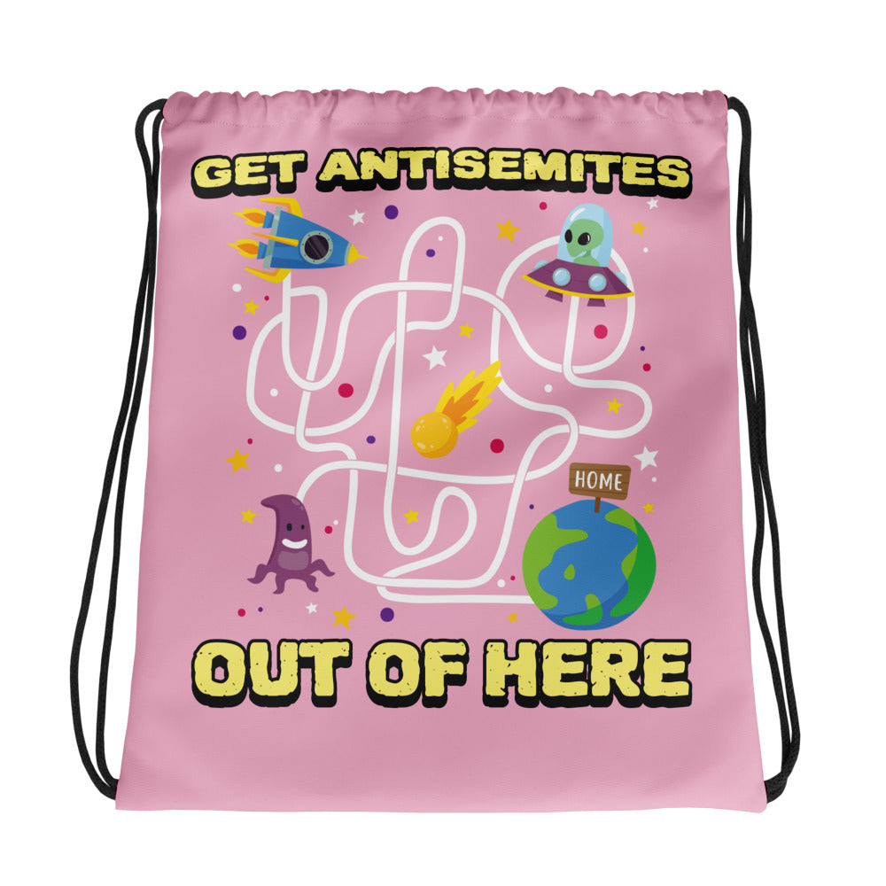 Get Alien Out | Pink Edition | Drawstring Bag