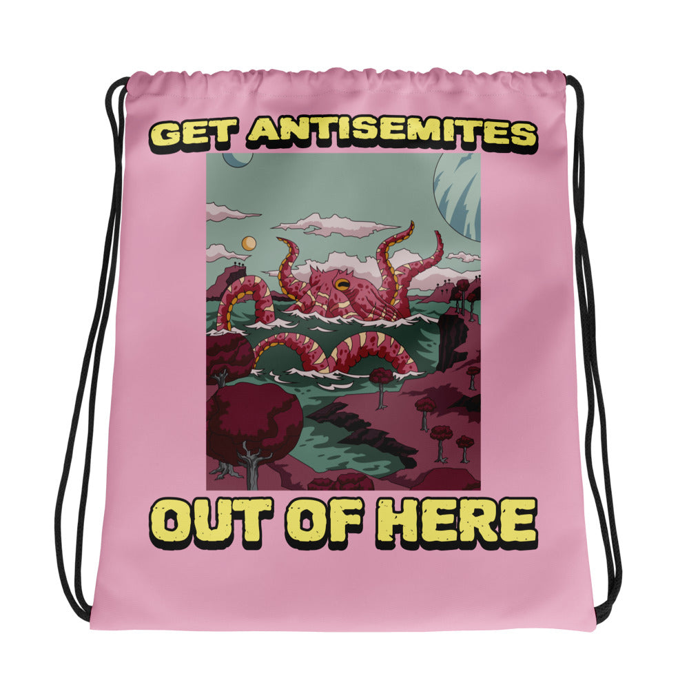Get Alien Out | Pink Edition | Drawstring Bag
