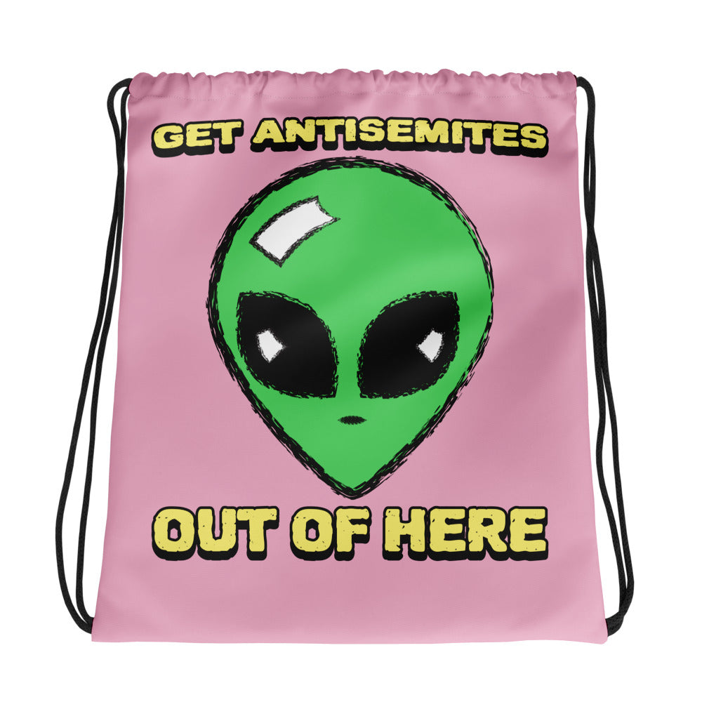 Get Alien Out | Pink Edition | Drawstring Bag