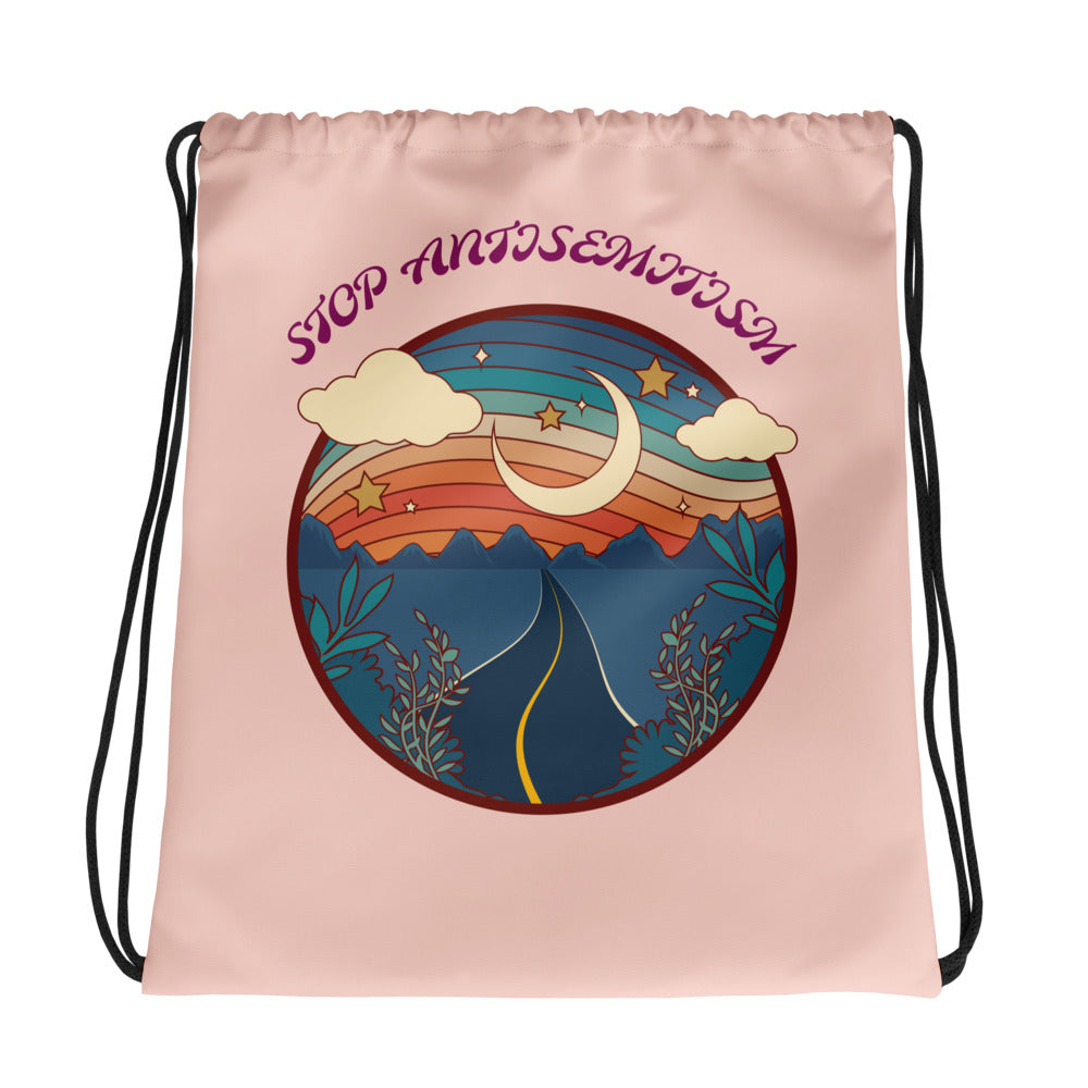 Retro Circle Of Life | Antisemitism | Drawstring Bag