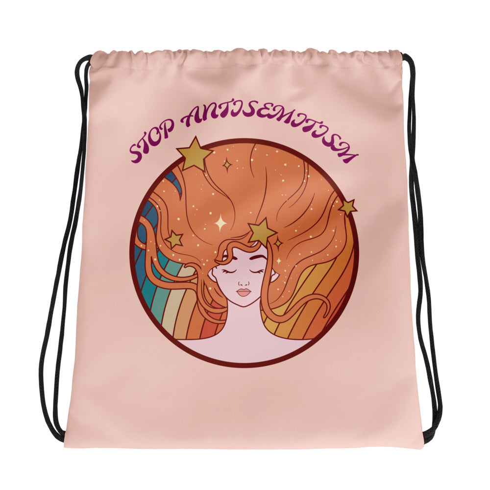 Retro Circle Of Life | Antisemitism | Drawstring Bag
