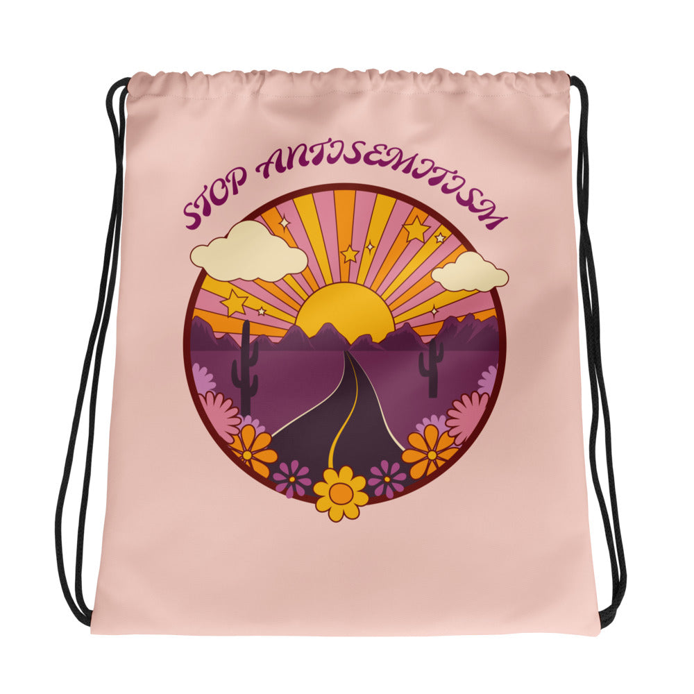 Retro Circle Of Life | Antisemitism | Drawstring Bag