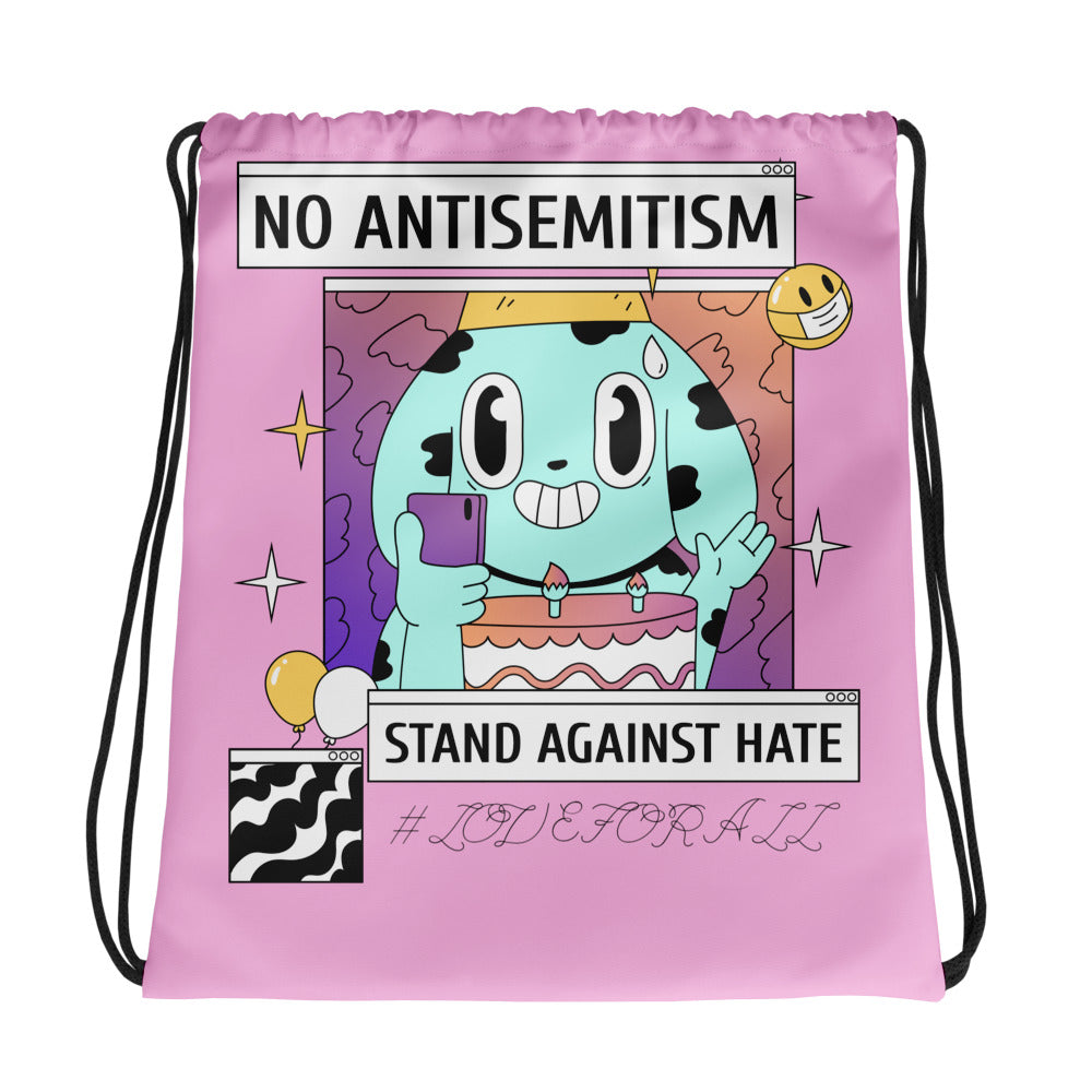 No Antisemitism Party | Drawstring Bag
