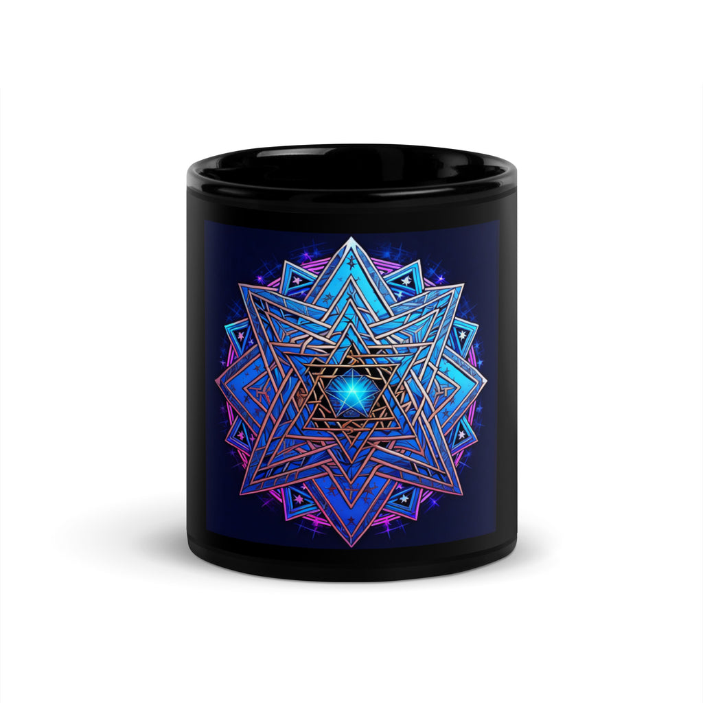 Magic Sound | Star of David | Black Glossy Mug Jouparty