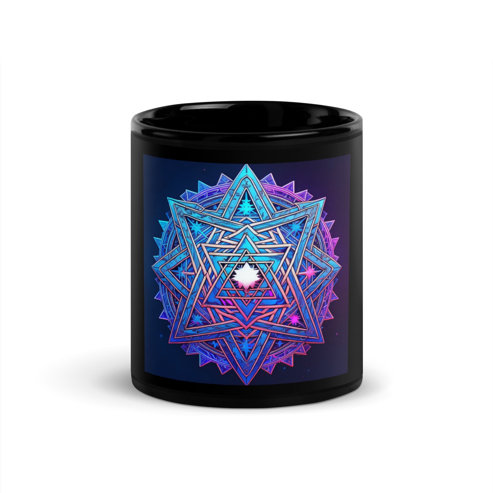 Magic Sound | Star of David | Black Glossy Mug Jouparty