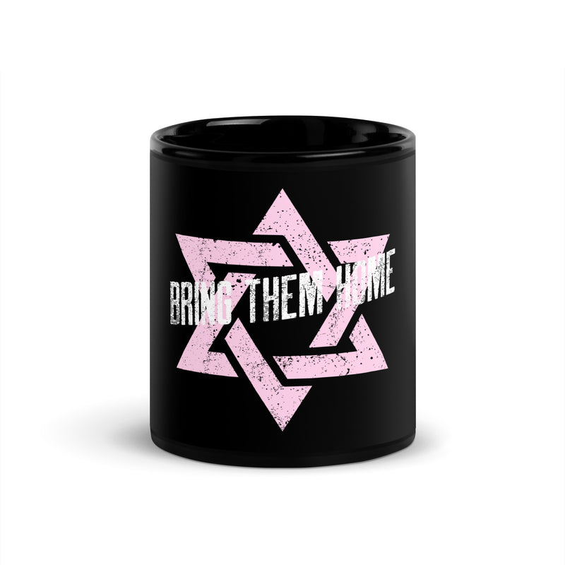 Bring Them Home | Star of David | Black Glossy Mug