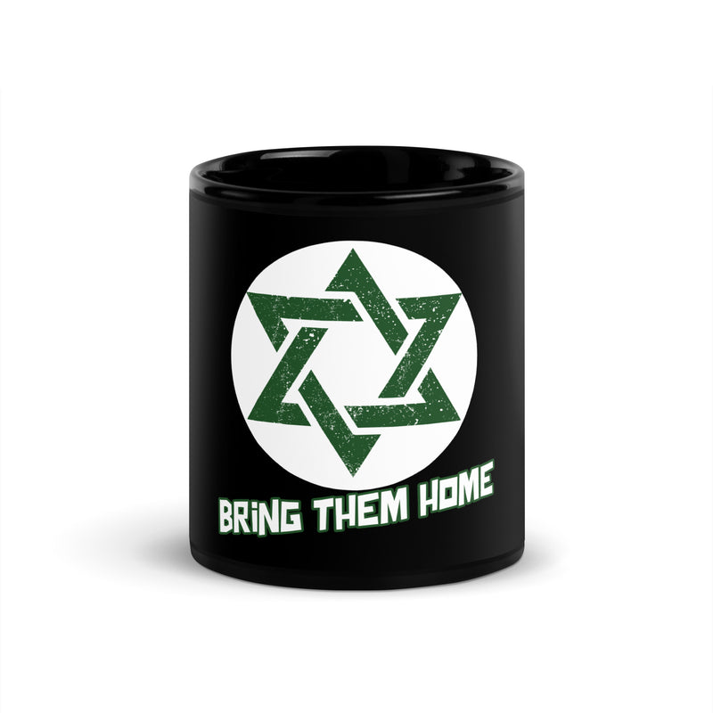 Bring Them Home | Star of David | Black Glossy Mug