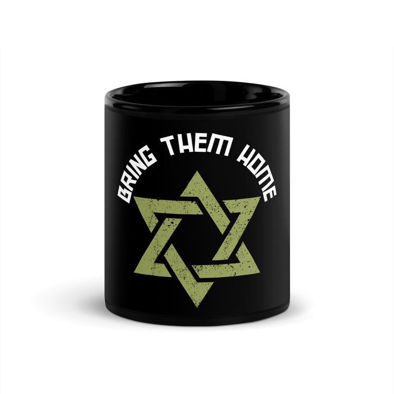 Bring Them Home | Star of David | Black Glossy Mug