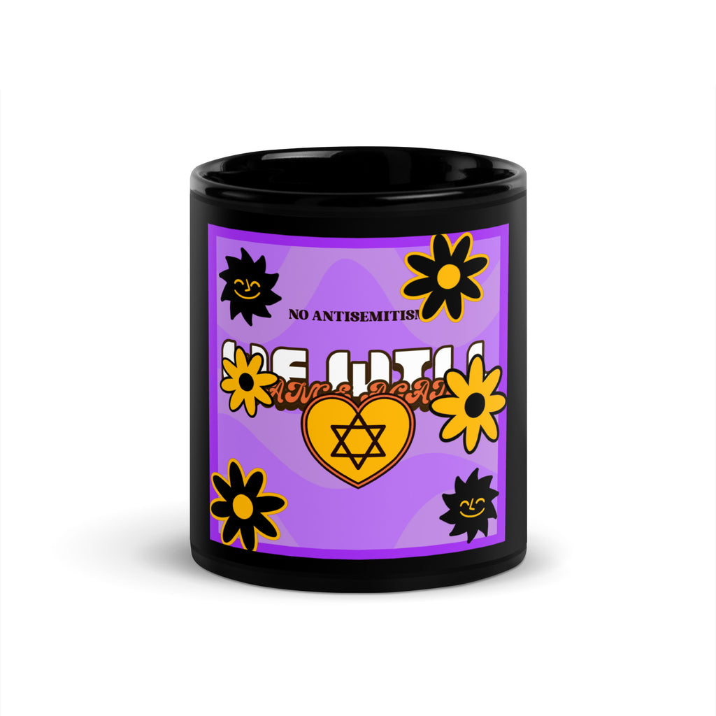 We Will Dance | Retro-Purple Style | Black Glossy Mug