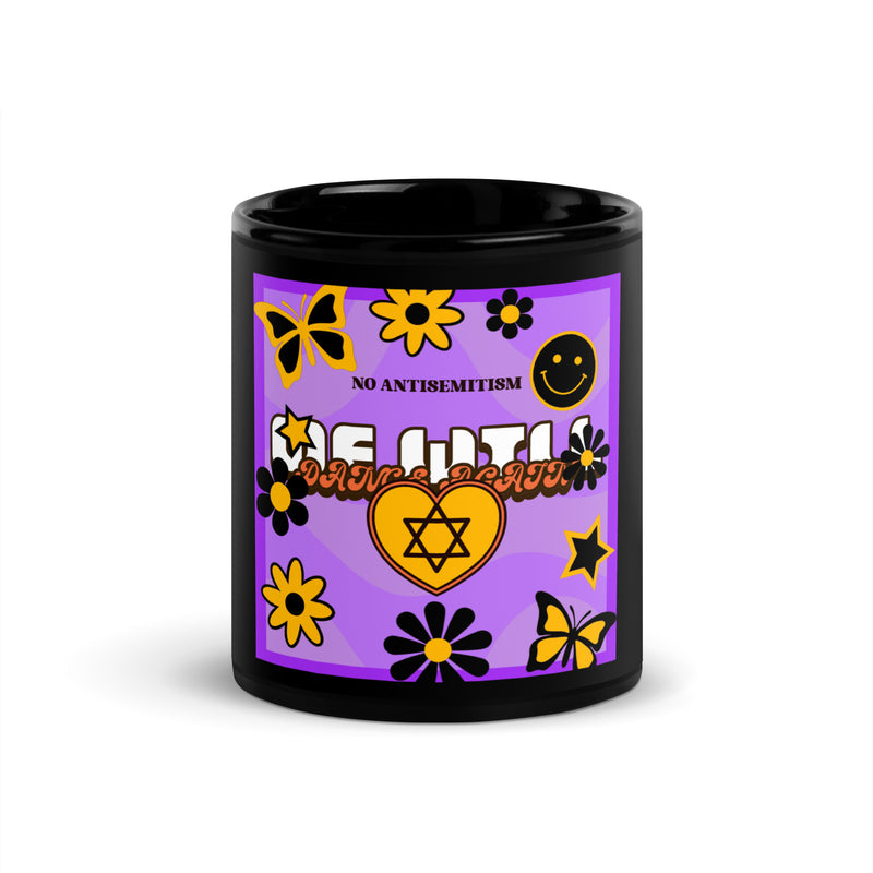 We Will Dance | Retro-Purple Style | Black Glossy Mug