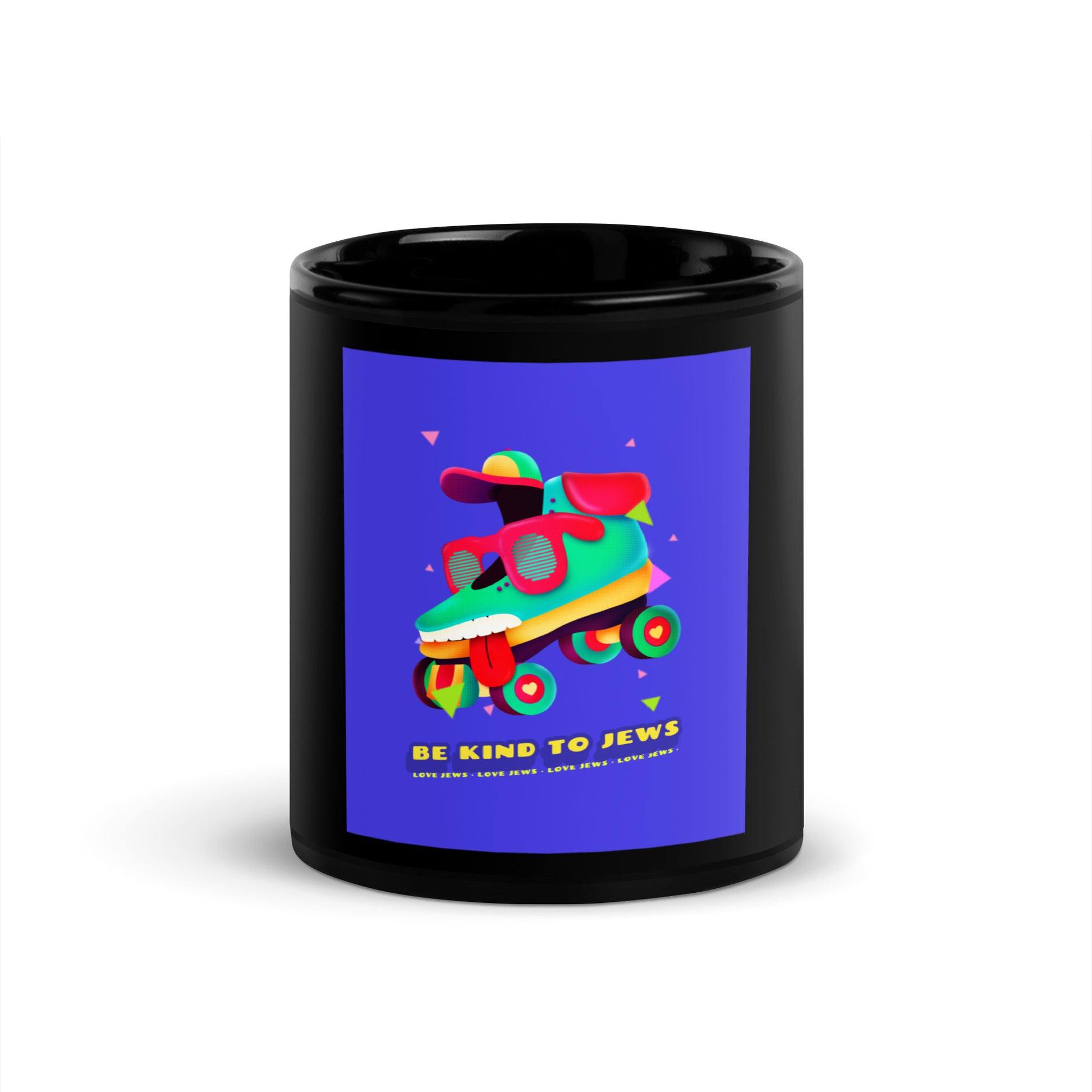 All In For Jews | Black Glossy Mug Jouparty