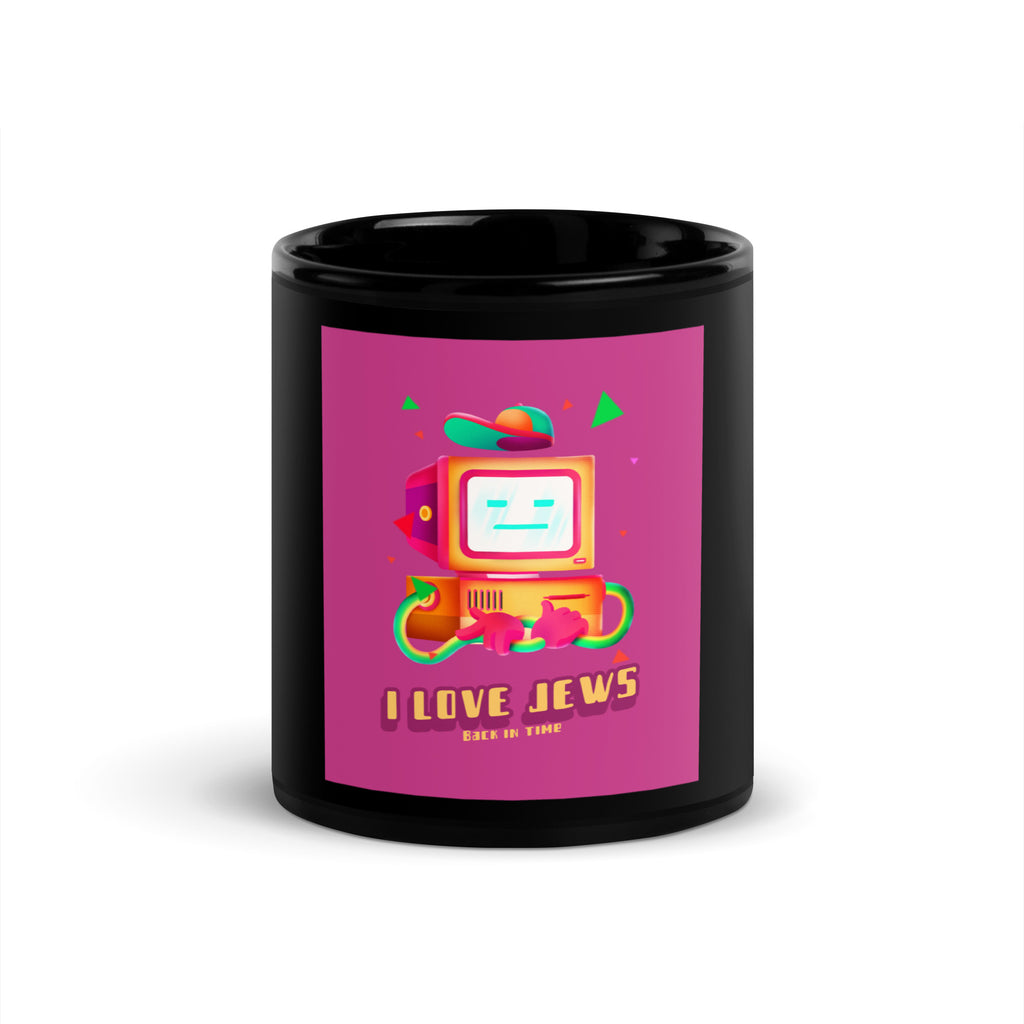 All In For Jews | Black Glossy Mug Jouparty