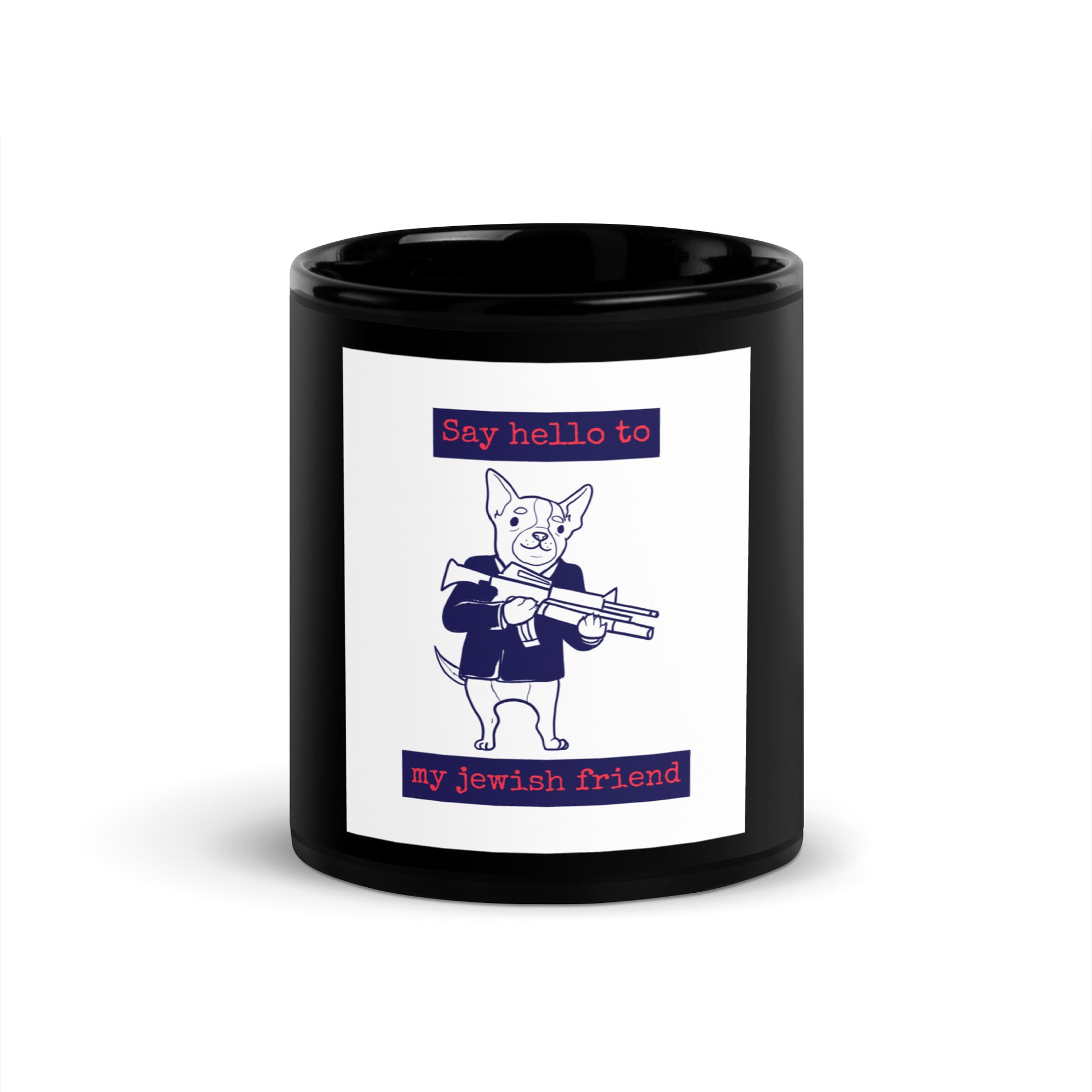 All In For Jews | Black Glossy Mug Jouparty