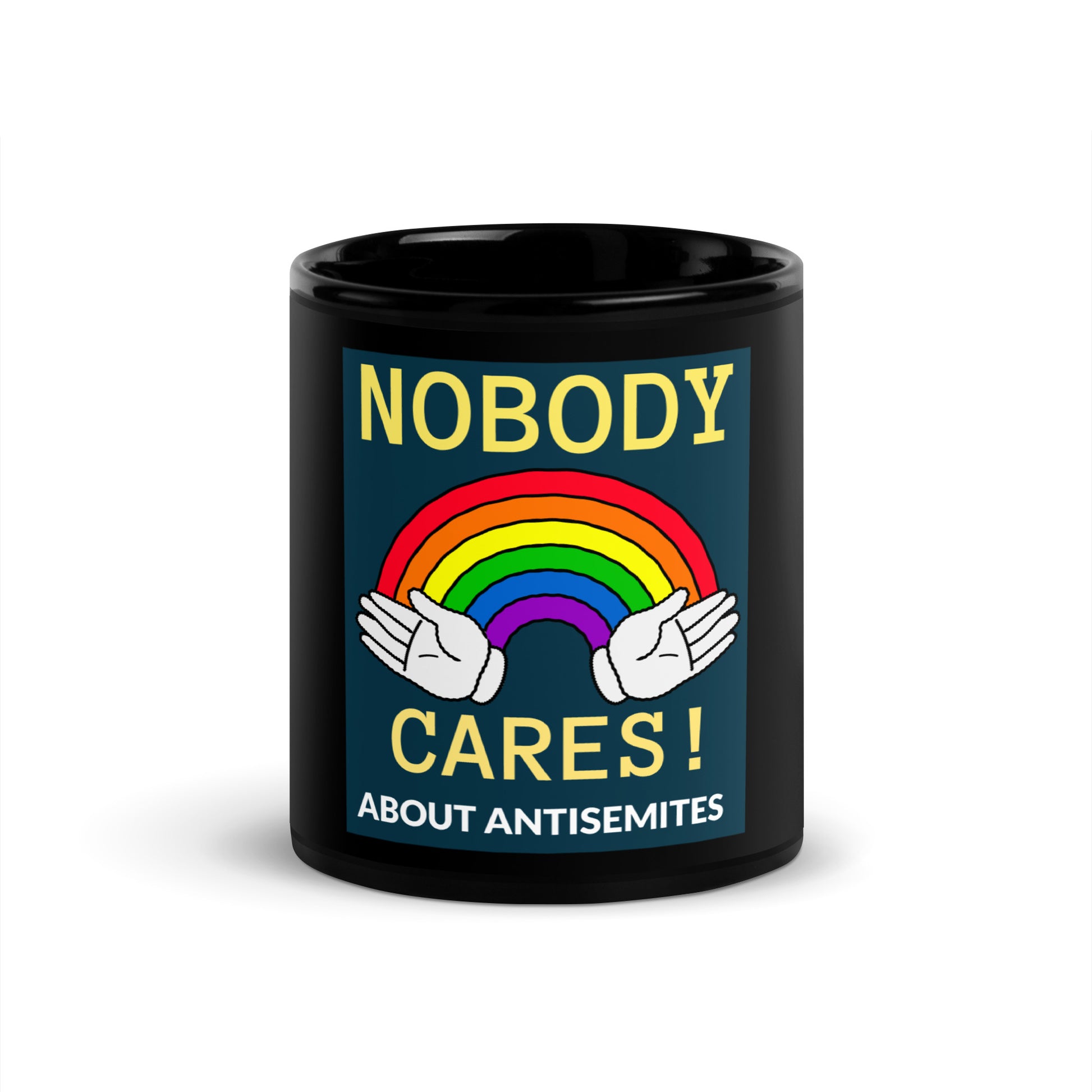 All In For Jews | Black Glossy Mug Jouparty