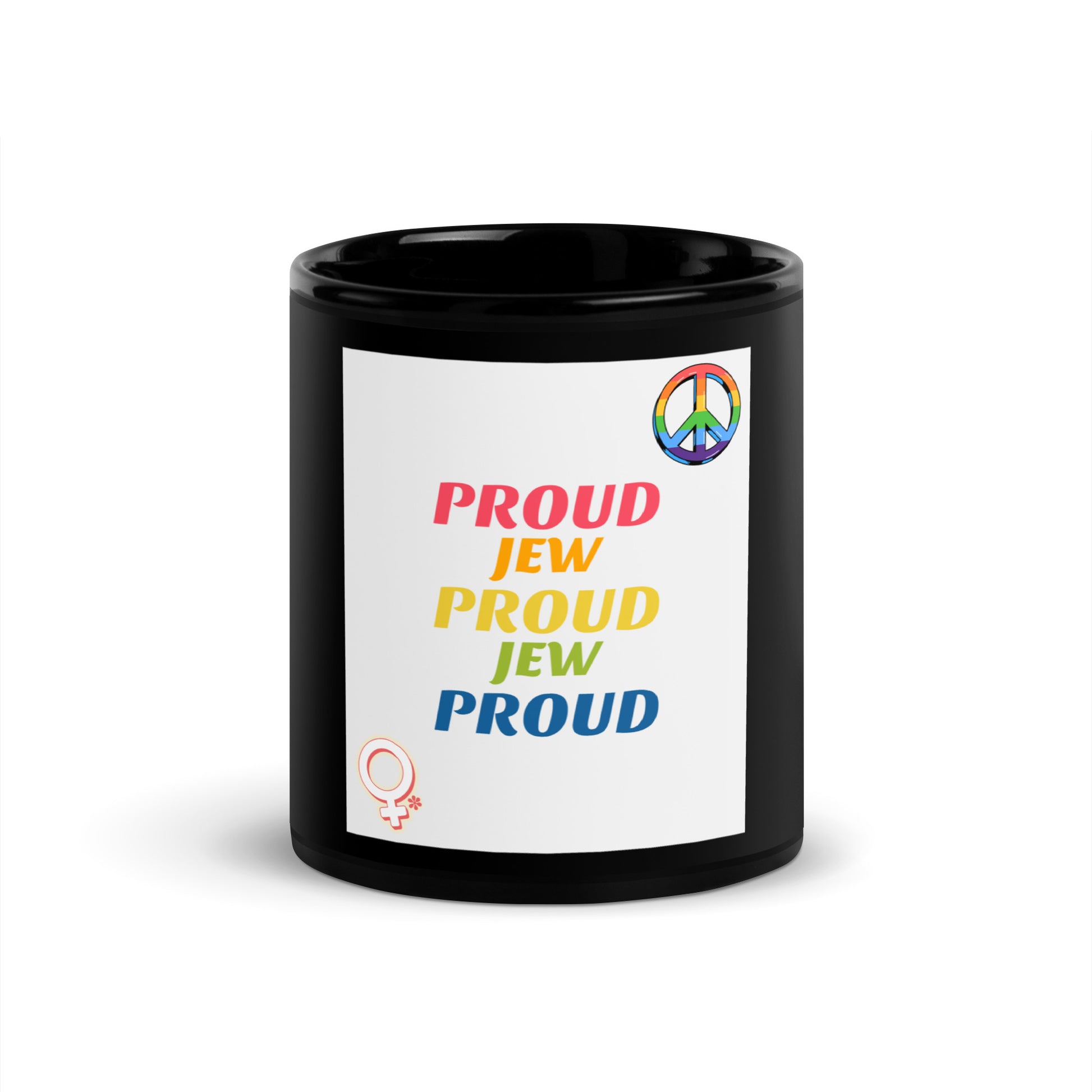 All In For Jews | Black Glossy Mug Jouparty