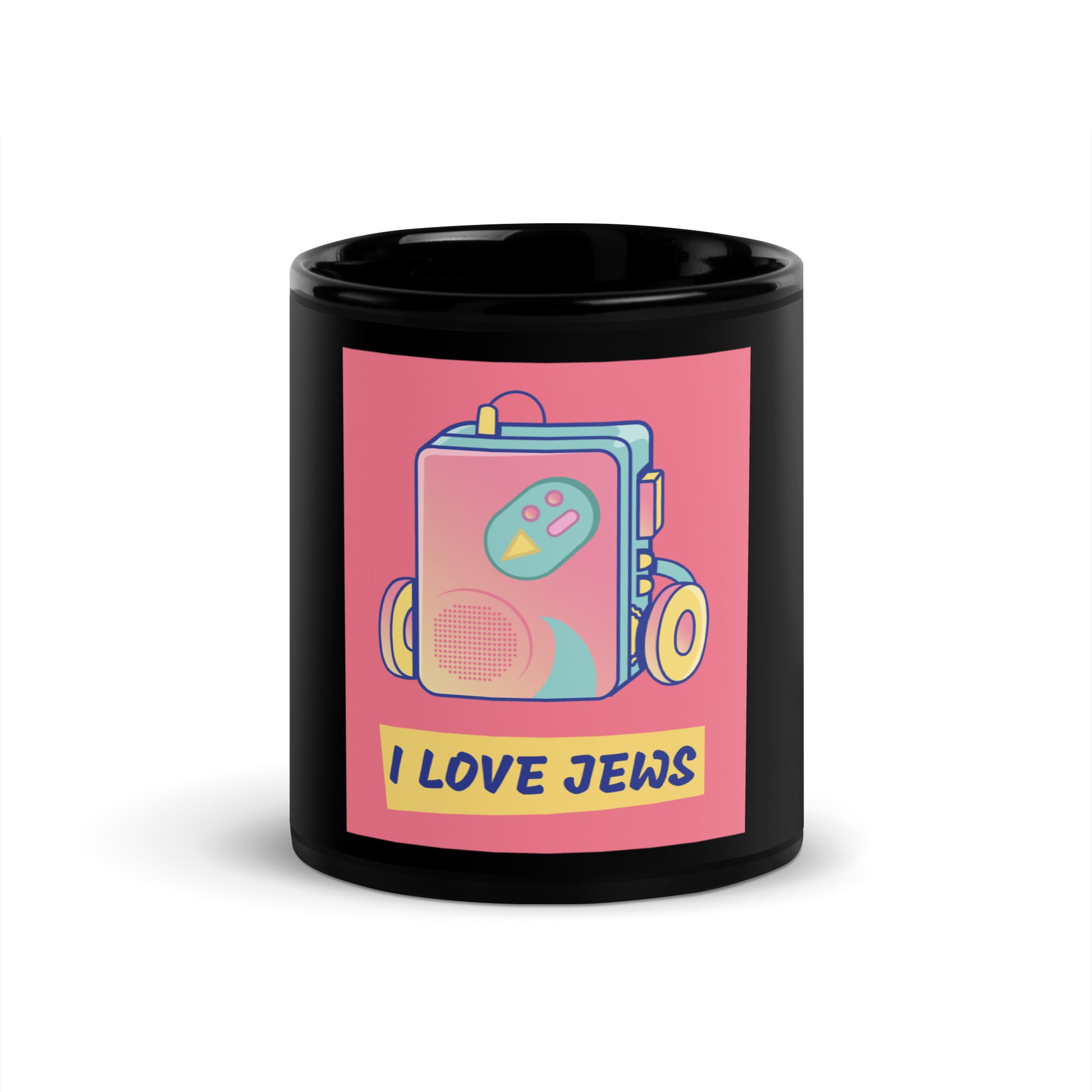 All In For Jews | Black Glossy Mug Jouparty