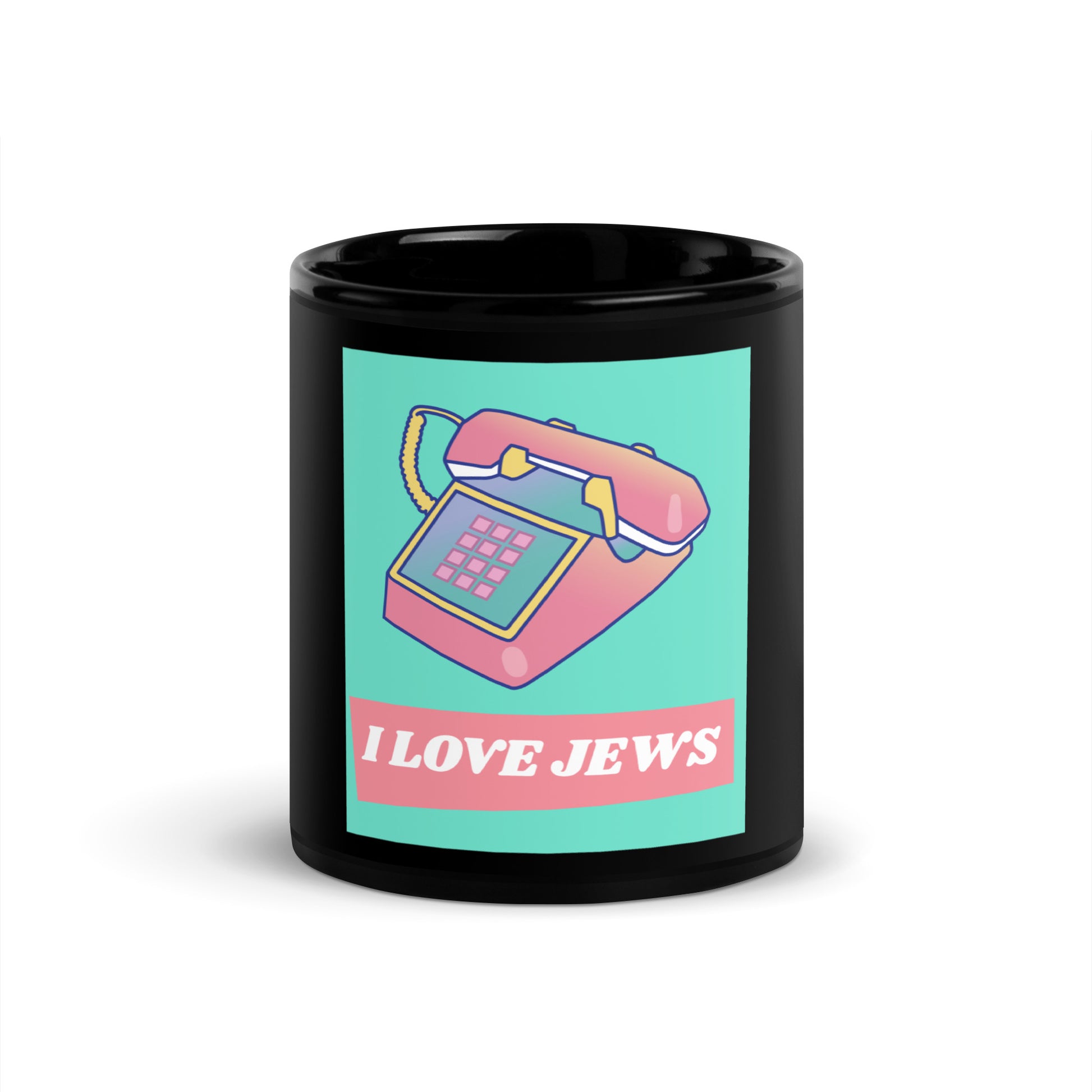 All In For Jews | Black Glossy Mug Jouparty