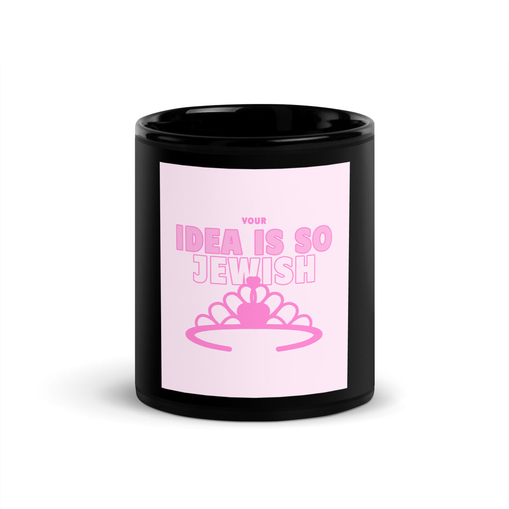 Jewish Pink Era | Black Glossy Mug Jouparty