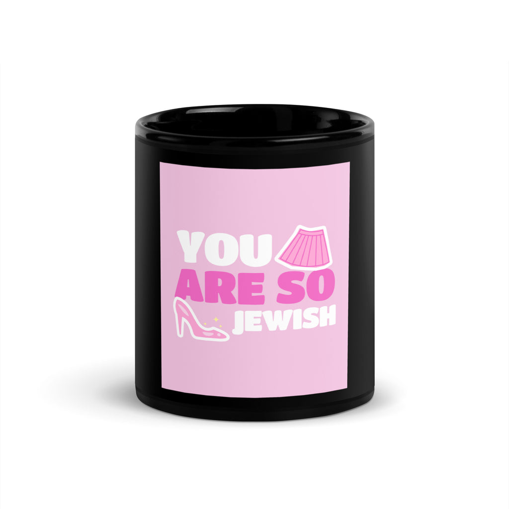 Jewish Pink Era | Black Glossy Mug Jouparty