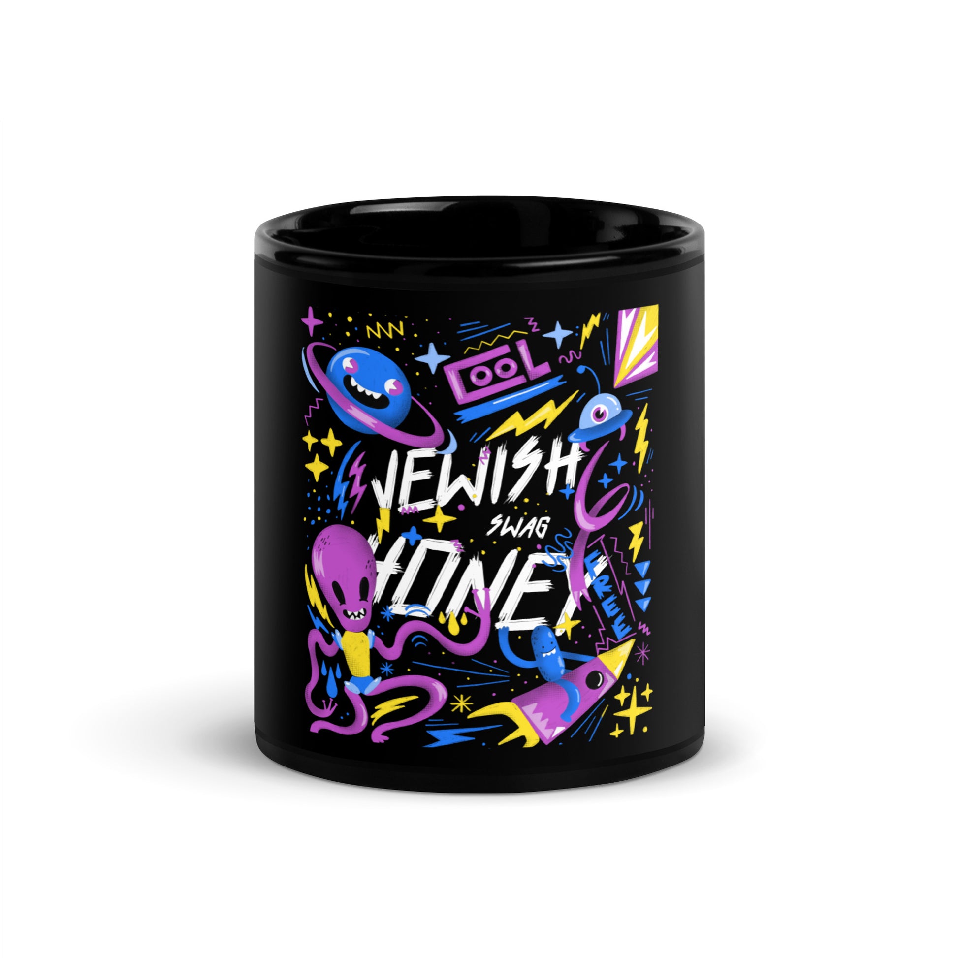 All In For Jews | Black Glossy Mug