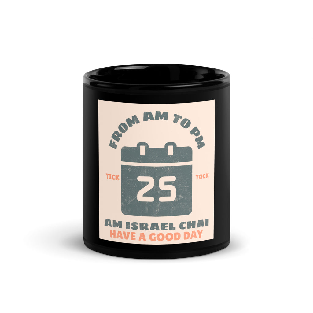 AM To PM | Black Glossy Mug