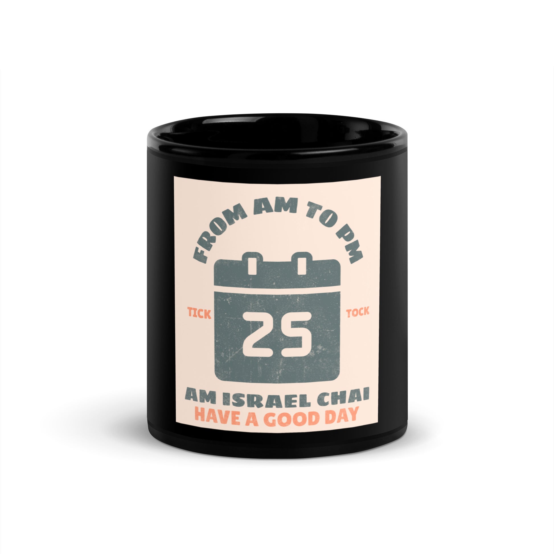 AM To PM | Black Glossy Mug