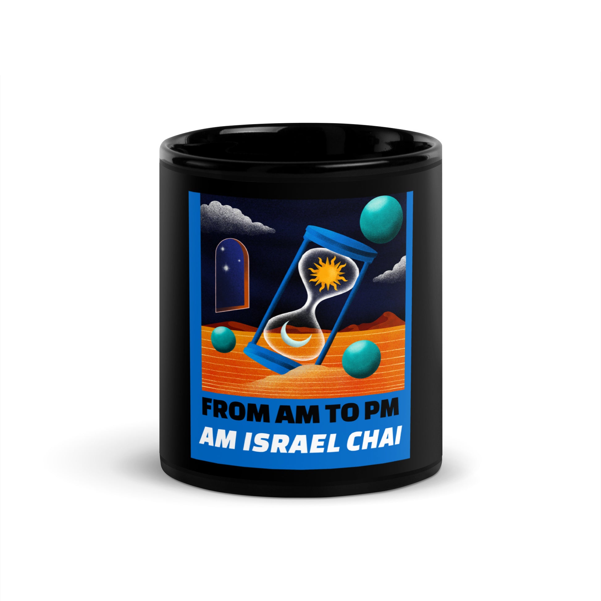 AM To PM | Black Glossy Mug
