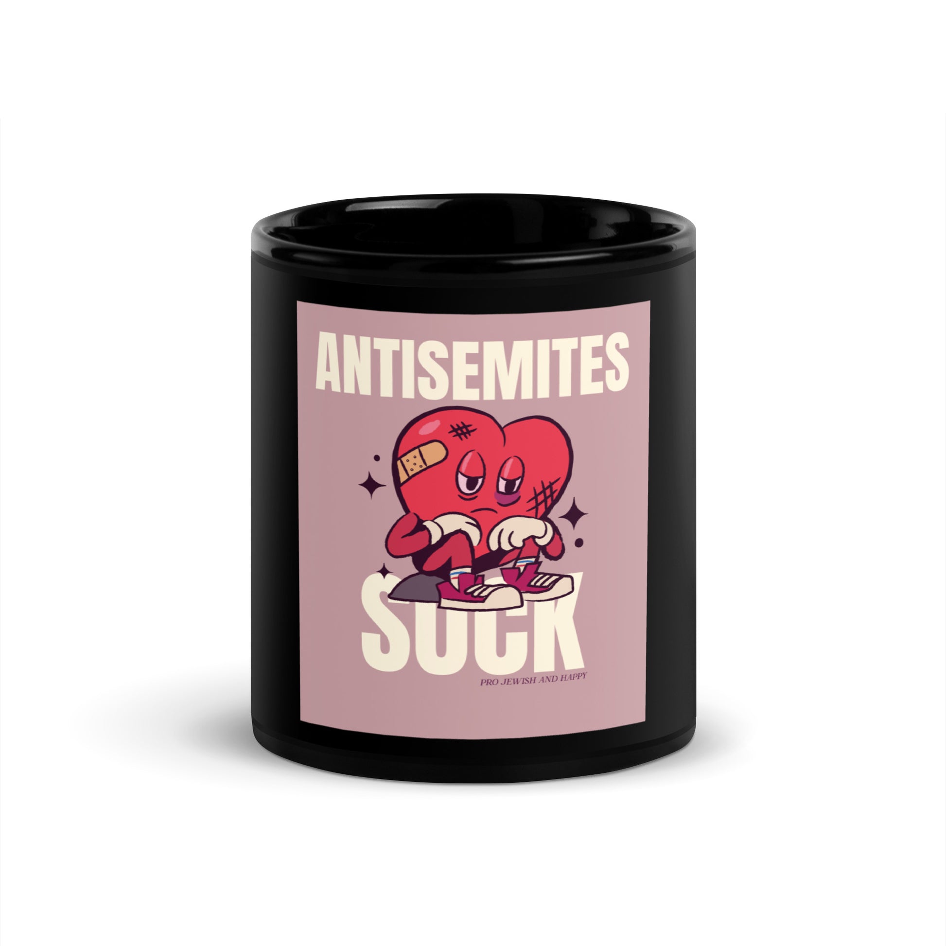 Antisemites Suck | Black Glossy Mug