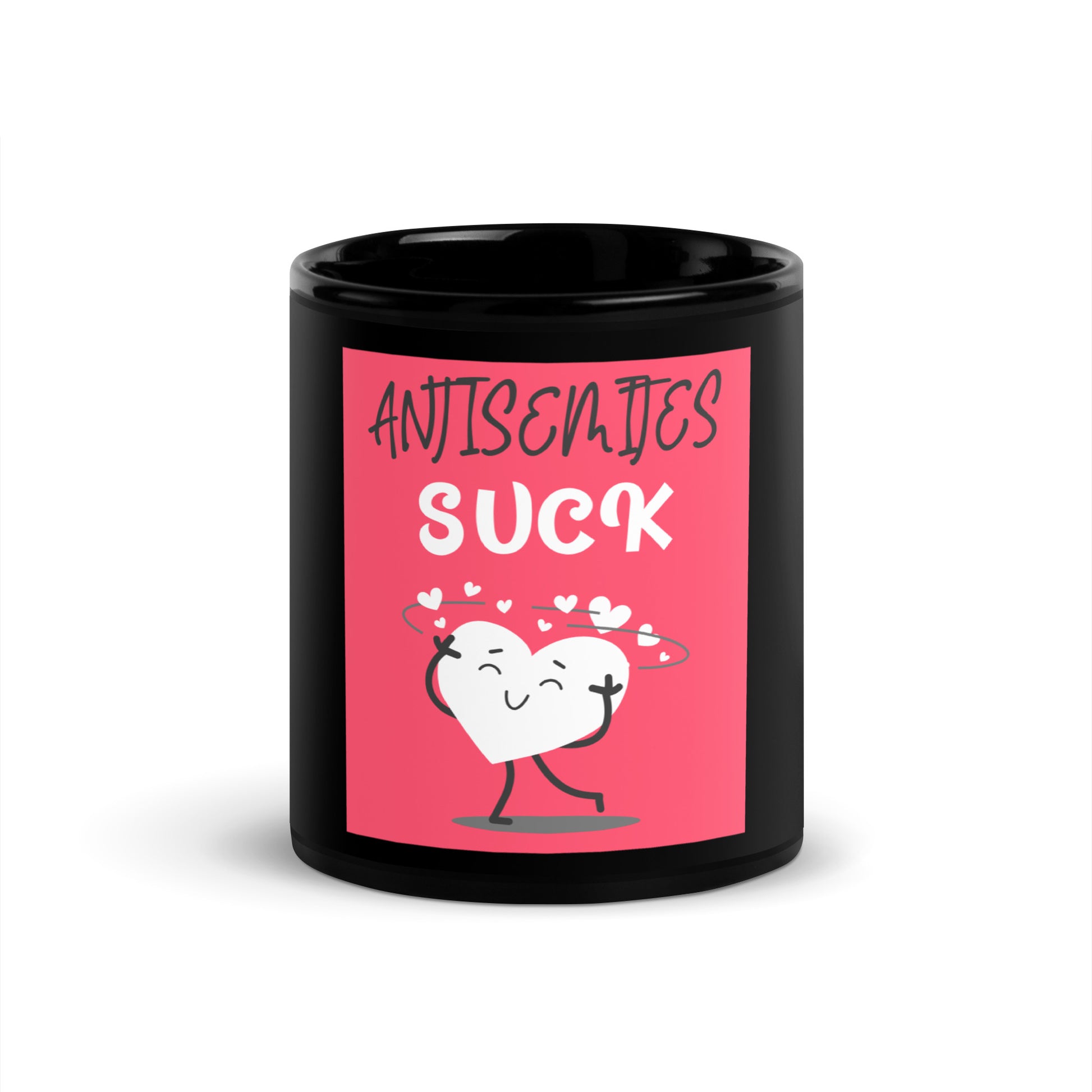 Antisemites Suck | Black Glossy Mug
