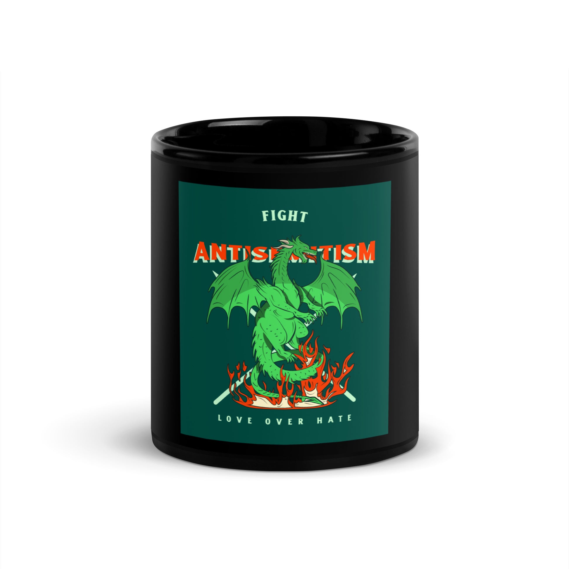 Dragon Adventure | Black Glossy Mug