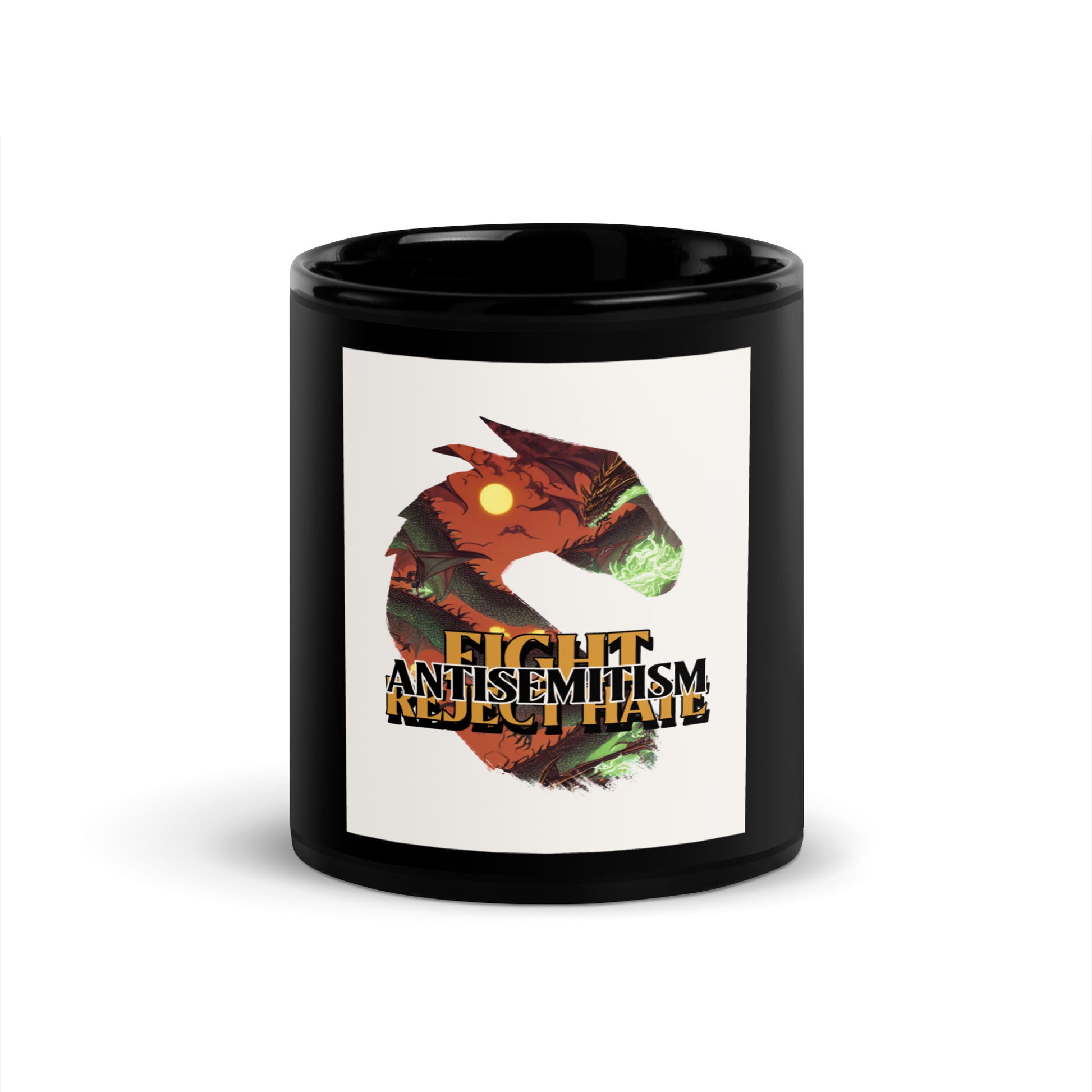 Dragon Adventure | Black Glossy Mug