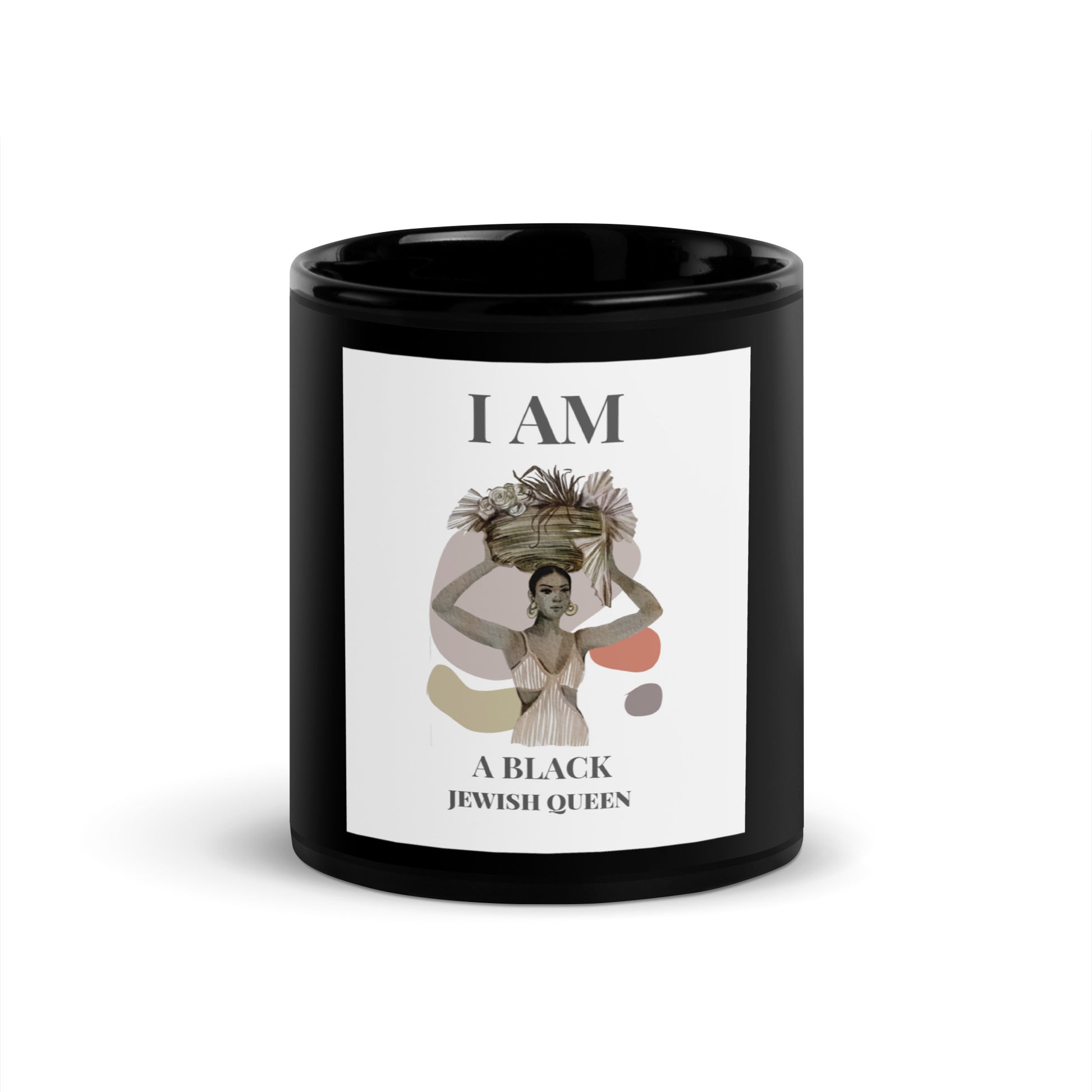 Black & Jewish Love | Black Glossy Mug